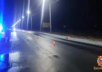 В Канске автомобиль насмерть сбил пешехода, переходившего дорогу в неположенном месте