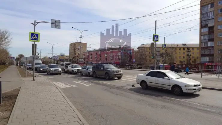 Утка стала причиной массового ДТП на проспекте Красноярский рабочий