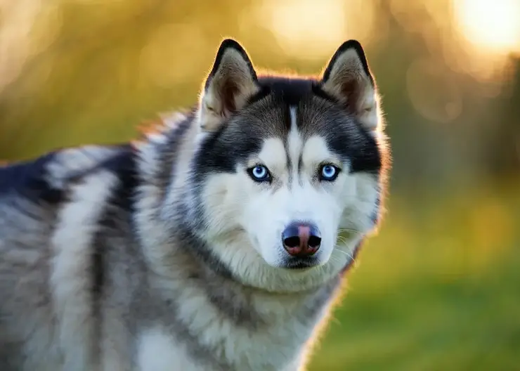 Собаку Хаски из омского приюта забрали в транспортную компанию