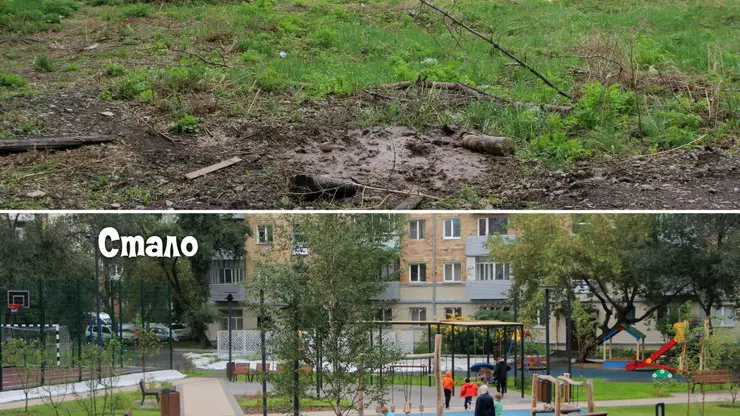 На месте свалки в Железнодорожном районе появился новый сквер