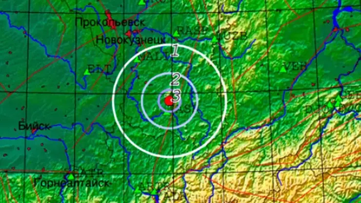 Землетрясение произошло около горнолыжного курорта Шерегеш в Кузбассе