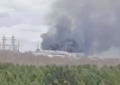 В СНТ «Победа» в Красноярске тушат баню на площади 300 квадратов