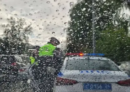 Красноярское ГИБДД напомнило о правилах управления автомобилем в дождь