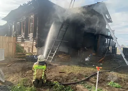 Два ребенка пострадали при пожаре в доме-памятнике в Красноярском крае