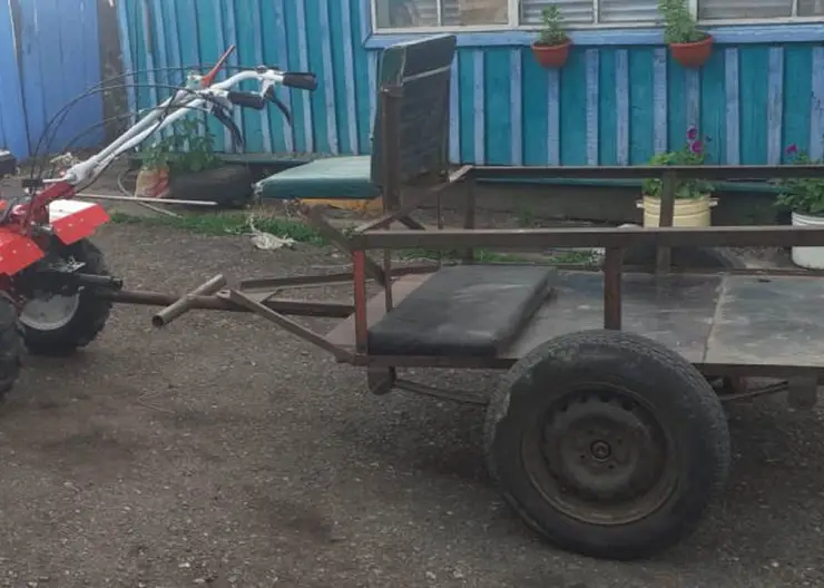 В Красноярском крае столкнулись водитель мотоблока и велосипедист