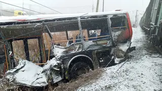 В Хабаровске автобус с пассажирами столкнулся с поездом: минимум четыре человека госпитализированы В Хабаровске автобус с пассажирами столкнулся с поездом: минимум четыре человека госпитализированы