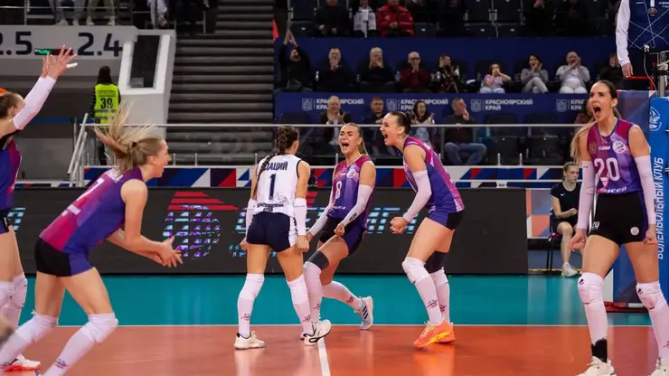 Волейболистки красноярского «Енисея» обыграли московское «Динамо» дома