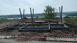 В красноярском сквере Зелёный берег появится смотровая площадка