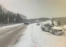 Женщина выехала на встречку и погибла в ДТП в Красноярском крае