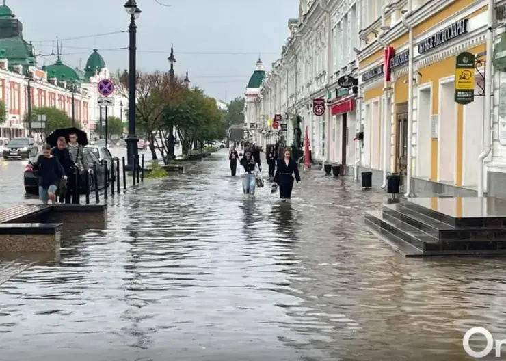 Омск едва не ушел под воду после ливней, которые не прекращались два дня