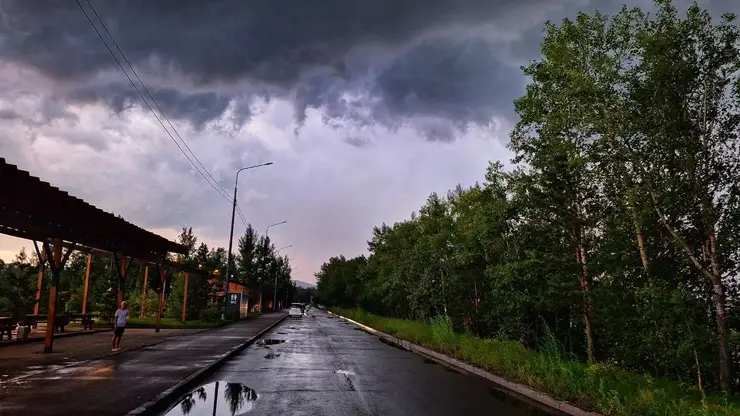 Дожди не уйдут из Красноярска на новой рабочей неделе