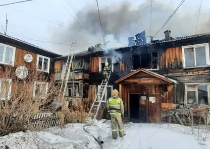 В Лесосибирске горел дом