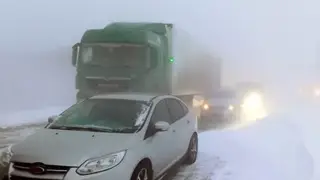 Трассу перекрыли на севере Красноярского края из-за сильной метели