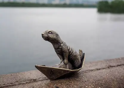 Красноярцам предлагают выбрать имя суслику около Коммунального моста