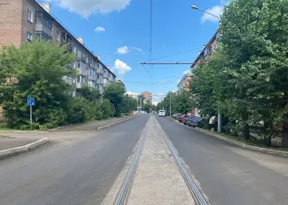 В Красноярске на Коломенской завершился ремонт дороги