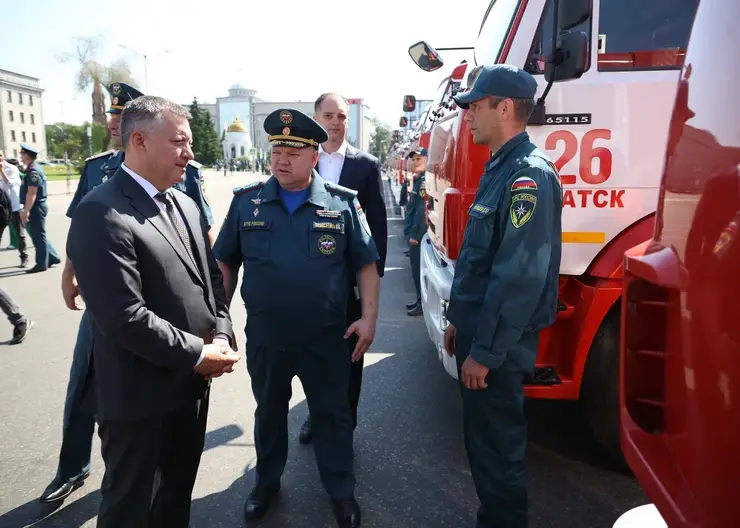 В Приангарье впервые в истории произошло самое крупное поступление пожарной техники