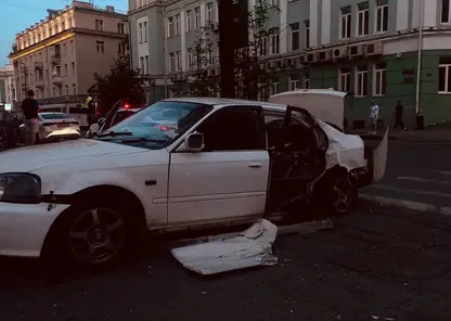 На проспекте Мира в Красноярске произошло ДТП с двумя подростками