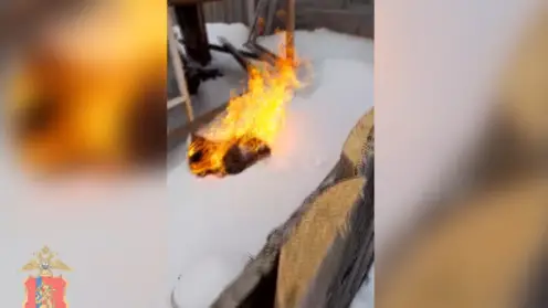 Жительница Красноярского края пыталась сжечь наркотики во время задержания её супруга