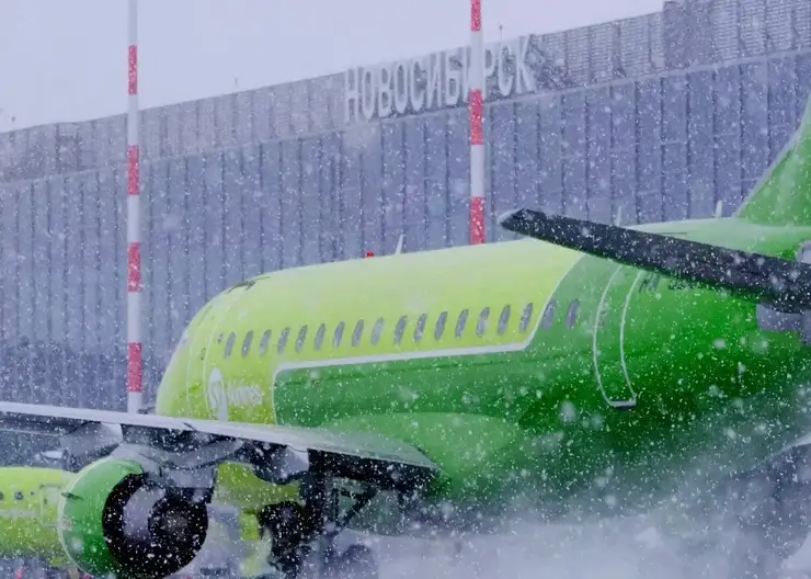 Прилет девяти рейсов был задержан в аэропорту Новосибирска