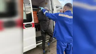 Подросток сломал голеностоп на Торгашинском хребте Подросток сломал голеностоп на Торгашинском хребте