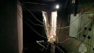 В Красноярске произошел пожар в доме на Ярыгинской набережной