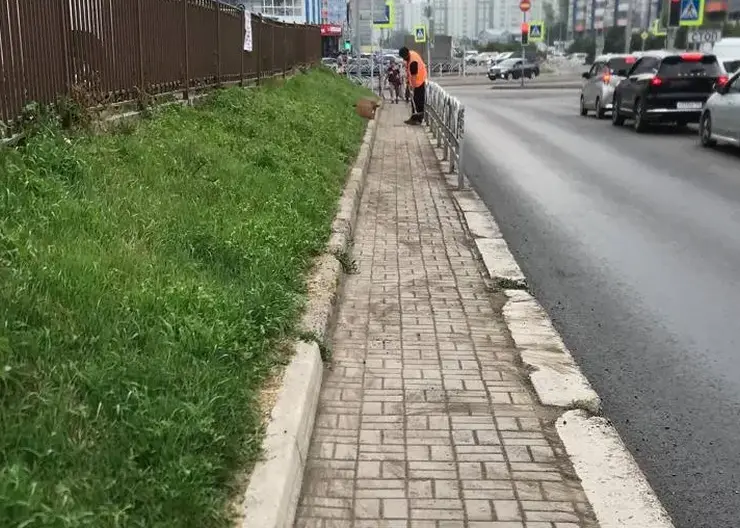 В Красноярске обновили дорогу на Карамзина и Судостроительной
