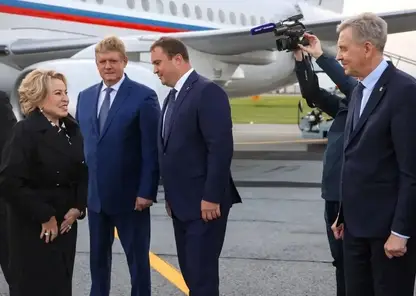 Председатель Совета Федерации Валентина Матвиенко прилетела с рабочим визитом в Омск