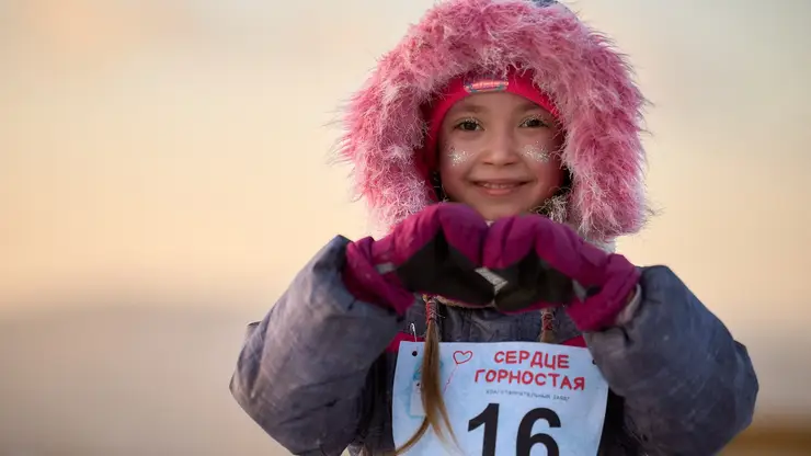 В Красноярске прошёл третий благотворительный забег «Сердце горностая»