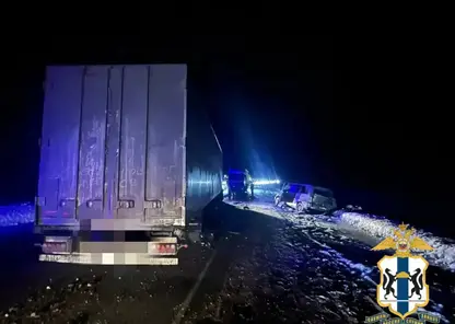 В Новосибирской области микроавтобус вылетел на встречку и столкнулся с грузовиком — пятеро погибших