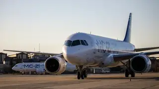 Второй импортозамещенный пассажирский лайнер МС-21 впервые поднялся в воздух в Иркутске