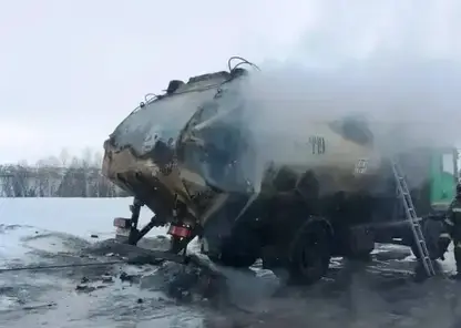 Очередной случай возгорания мусоровоза в Красноярском крае