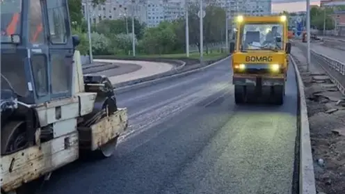 Долгожданная укладка асфальта на улице Копылова началась в Красноярске
