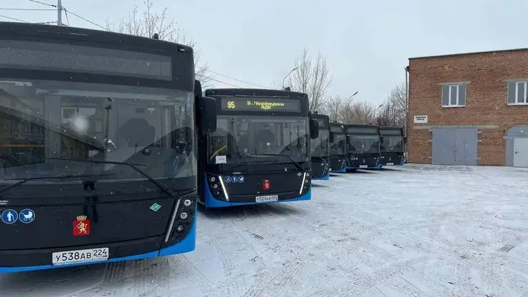 14 новых автобусов на газу выйдут на ещё один маршрут в Красноярске с завтрашнего дня