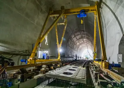 Строительство Первого Джебского тоннеля на горно-перевальном участке КрасЖД Междуреченск – Тайшет завершено на 75%