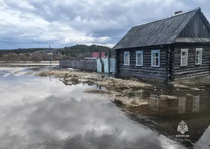 Из‑за интенсивного снеготаяния в Красноярском крае затоплены 135 участков и 12 домов