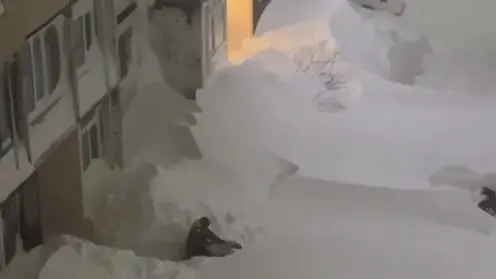 Камчатка парализована мощным циклоном: снег засыпал регион по второй этаж