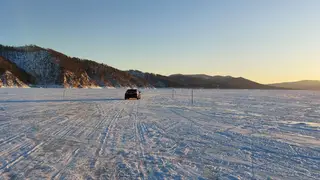 На Красноярском море открыли автозимник