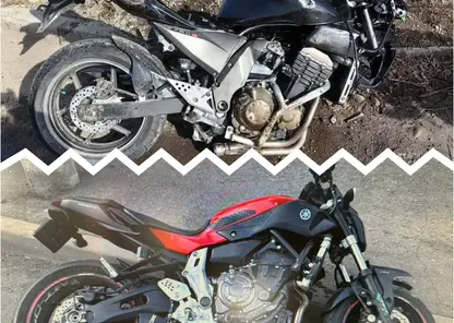 В Красноярске произошло две аварии с мотоциклами