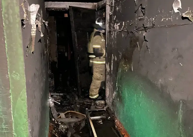 В Норильске при пожаре в квартире жилого дома погибли дети