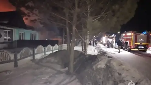 В Красноярском крае ночной пожар унес жизни троих человек