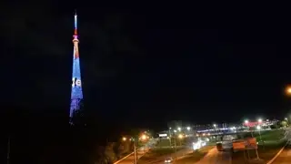 Омская телебашня празднично засияет в честь Дня защитника Отечества Омская телебашня празднично засияет в честь Дня защитника Отечества