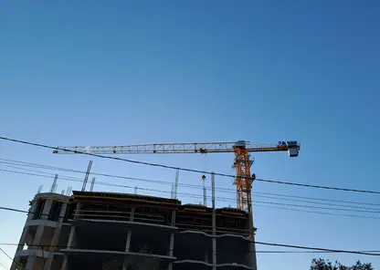 Стройка кран строительный
