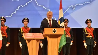 Губернатор Новосибирской области Андрей Травников официально вступил в должность Губернатор Новосибирской области Андрей Травников официально вступил в должность