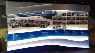 В музее Богучанской ГЭС установлен юбилейный фотостенд В музее Богучанской ГЭС установлен юбилейный фотостенд