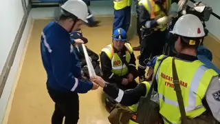 На Богучанской ГЭС прошли масштабные учения На Богучанской ГЭС прошли масштабные учения