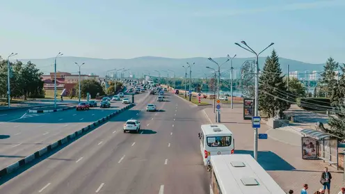 Красноярск_дороги_мост_общественный транспорт