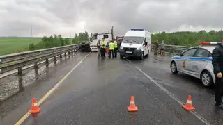 В Березовском районе под Красноярском при аварии погиб пассажир фуры