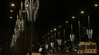 В Красноярске иллюминация начнёт работать в праздничном режиме с 19 декабря