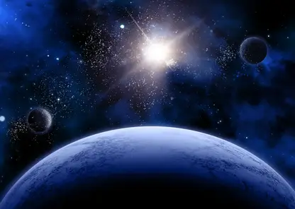 3d-prostranstvo-sceny-s-vymyslennyh-planet-i-zvezd