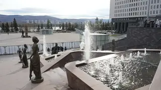 Фонтан «Реки Сибири» запустили в тестовом режиме в Красноярске